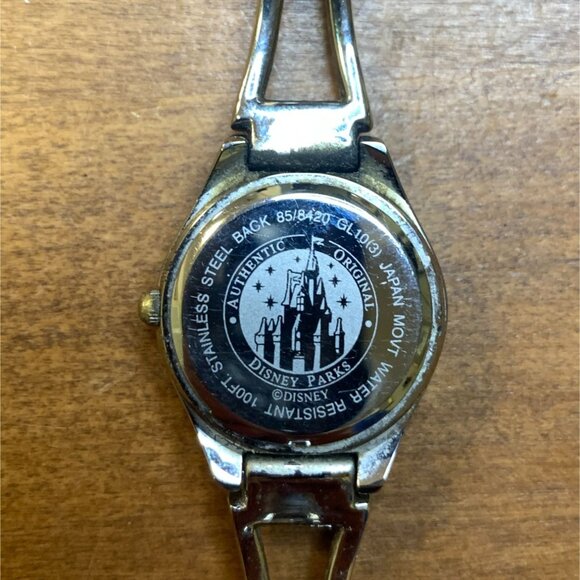 Disney Mickey Mouse Silver Tone Holographic Bracelet Watch From 1990s - Works - Picture 5 of 8